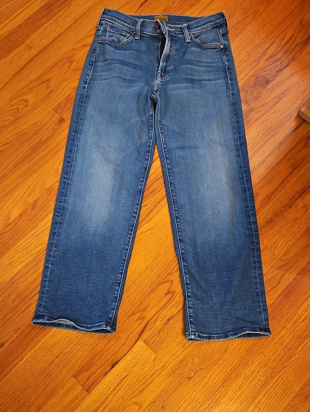 MOTHER Men’s Blue Straight-Leg Jeans